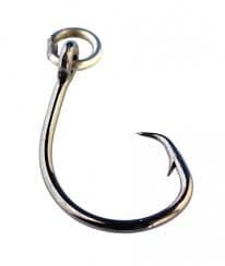 Mustad R39943NP-BLN 4X Demon Perfect Offset Circle Hooks - Ringed